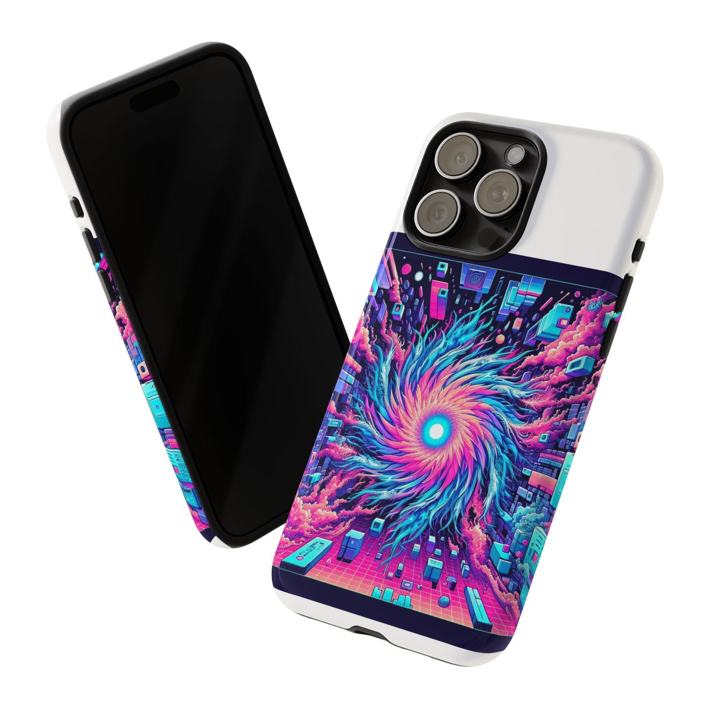 grass level 9000 protective phone case with 3d wrap design, uv protected and shock absorbent, fun retro style for anime lovers, ideal gift for tech enthusiasts