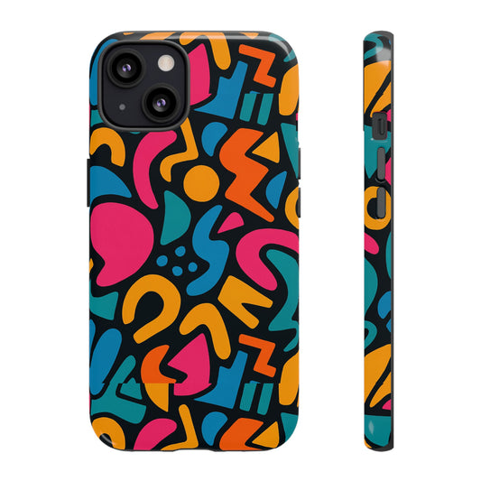 Vibrant Multicolour Abstract 3D Wrap Phone Case for Stylish Protection, Unisex Smartphone Cover, Compatible with iPhone 13, 14, 15 & 16 – all models including Pro, Pro Max & Plus