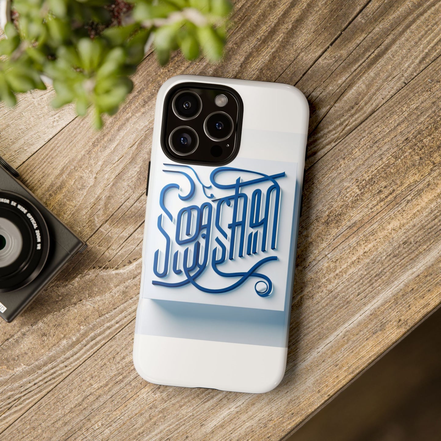 vibrant blue 3d alphabet phone case for stylish protection and unique expression compatible with iphone 13, 14, 15 & 16 – all models including pro, pro max & plus