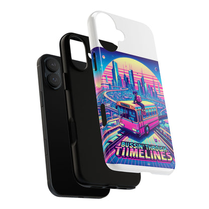 Bussin Through Timelines Protective Phone Case for Anime Lovers, Durable 3D Wrap Design, Shock Absorbent TPU Silicone, UV Protected, Stylish Accessory for Smartphones