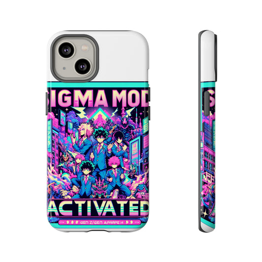 Vibrant Sigma Mode Activated Protective Phone Case for Anime Lovers, 3D Wrap Design, Durable TPU Silicone, UV Protected, Stylish Drop Protection, Gift for Friends