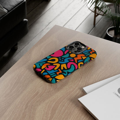 Vibrant Multicolour Abstract 3D Wrap Phone Case for Stylish Protection, Unisex Smartphone Cover, Compatible with iPhone 13, 14, 15 & 16 – all models including Pro, Pro Max & Plus