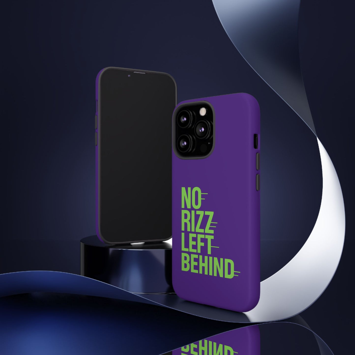 tough phone case - no rizz left behind - durable, stylish protection for active lifestyles - impact-resistant, dual layer, shock-absorbing tpu - perfect gift for tech lovers