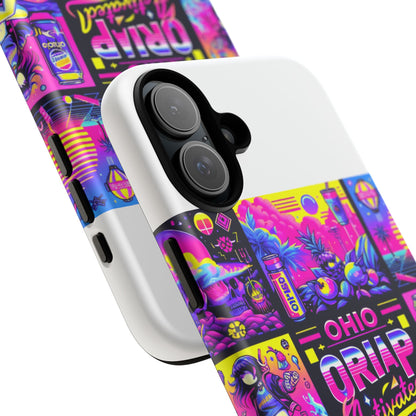 Ohio Drip Activated Protective Phone Case with 3D Wrap Design, UV Protection, Durable TPU Silicone Liner, Ideal Gift for Tech Enthusiasts and Anime Lovers