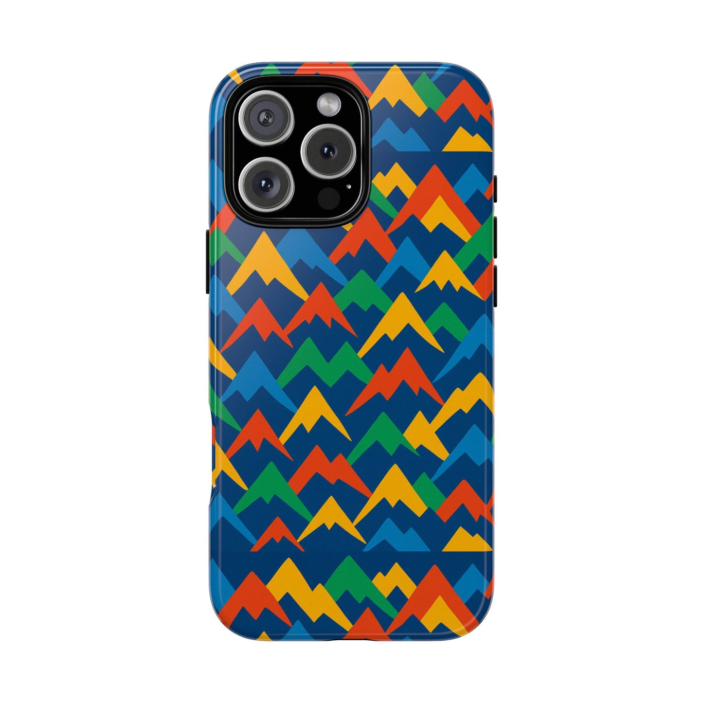 vibrant 3d mountain design phone case for stylish protection – unique accessory compatible with iphone 13, 14, 15 & 16 – all models including pro, pro max & plus
