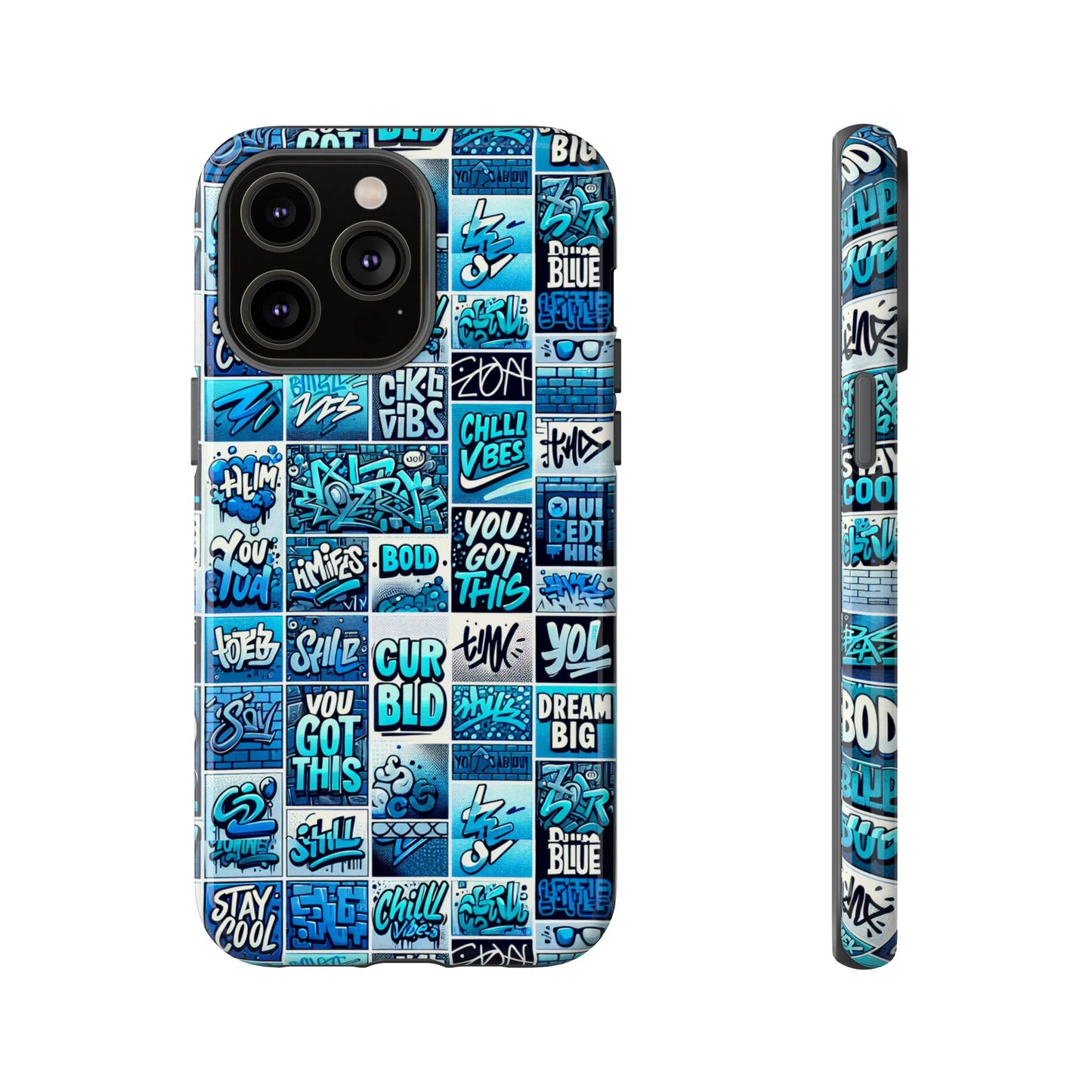 vibrant blue 3d wrap protective phone case featuring retro alphabet design for stylish smartphone protection compatible with iphone 13, 14, 15 & 16 – all models including pro, pro max & plus