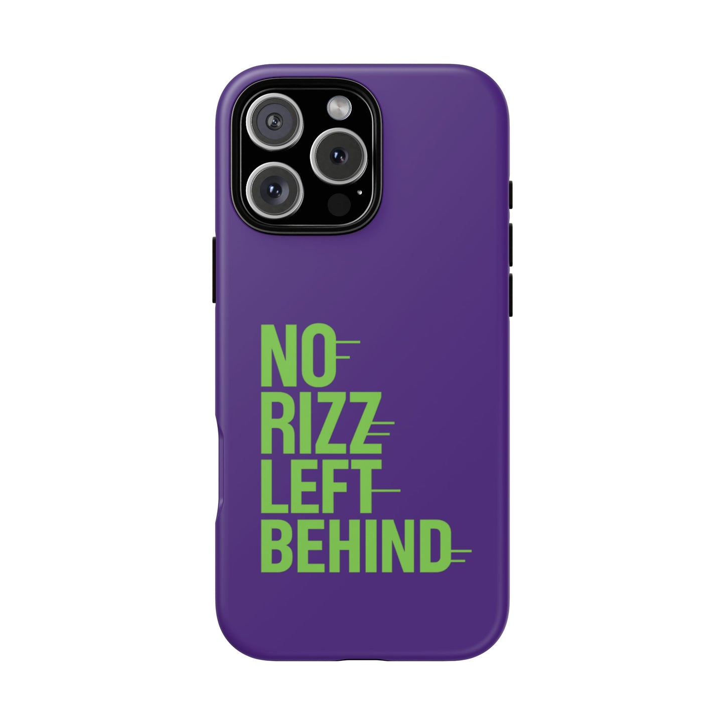 tough phone case - no rizz left behind - durable, stylish protection for active lifestyles - impact-resistant, dual layer, shock-absorbing tpu - perfect gift for tech lovers