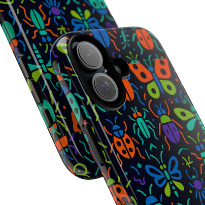 Vibrant 3D Insect Phone Case Colourful Stylish Protective Cover Unique Design for Men and Women Compatible with iPhone 13, 14, 15 & 16 – all models including Pro, Pro Max & Plus