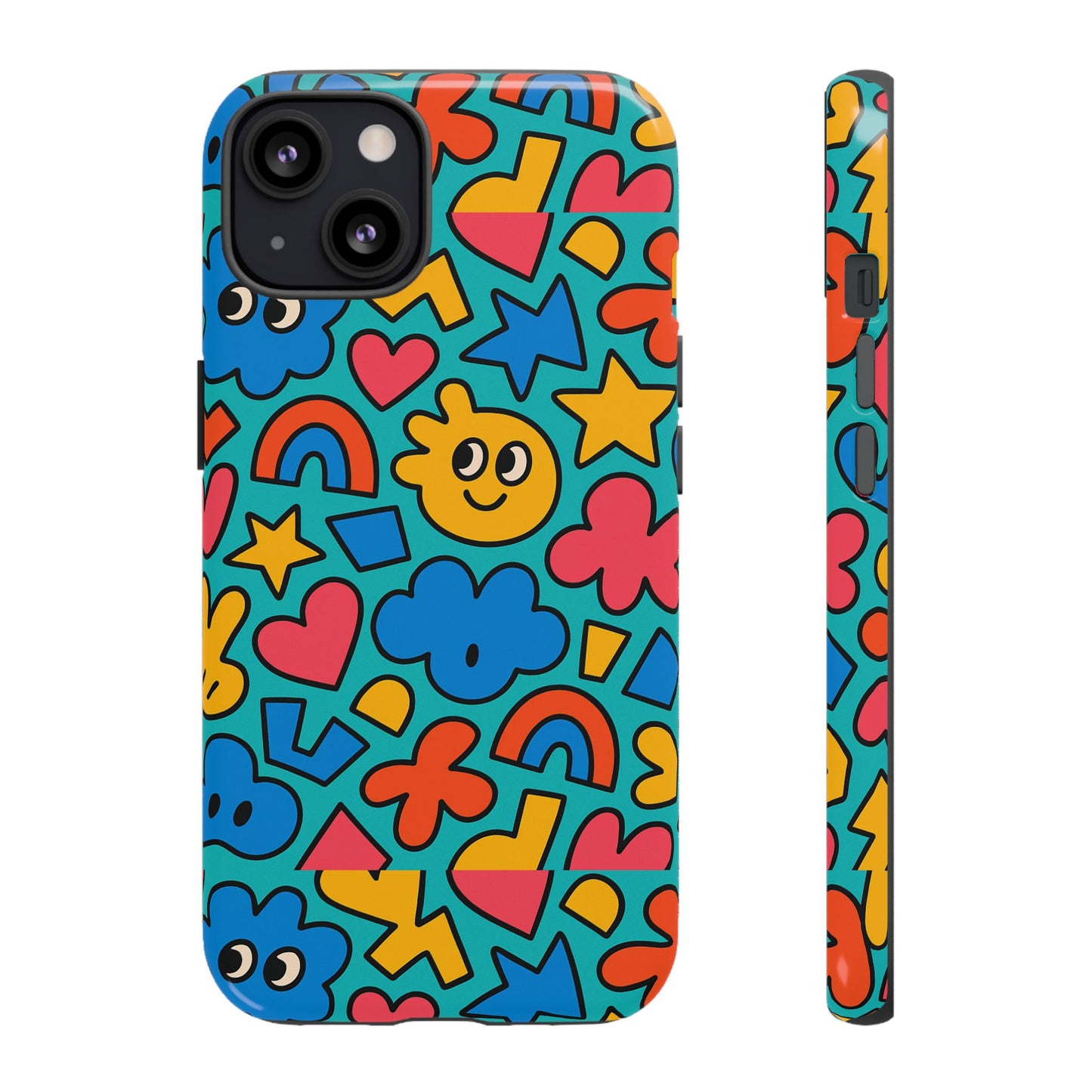 vibrant cartoon 3d wrap protective phone case with fun playful design for smartphone lovers compatible with iphone 13, 14, 15 & 16 – all models including pro, pro max & plus