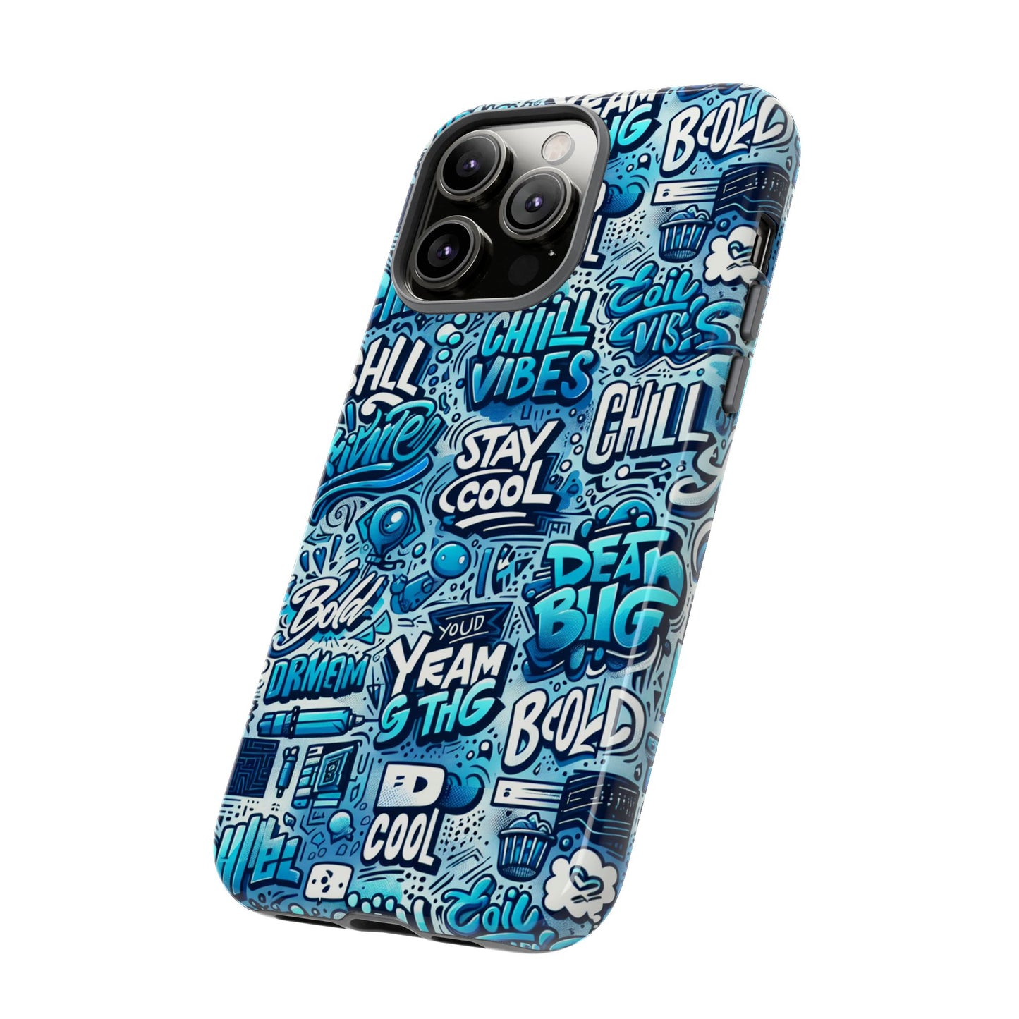 blue pattern image 17 phone case for men and women shock absorption protective cover with 3d wrap design and uv protection