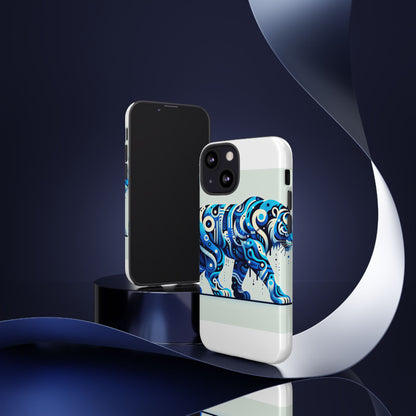 Vibrant 3D Wrap Protective Phone Case with Colourful Tiger Design Stylish Accessory for Men and Women Compatible with iPhone 13, 14, 15 & 16 – all models including Pro, Pro Max & Plus