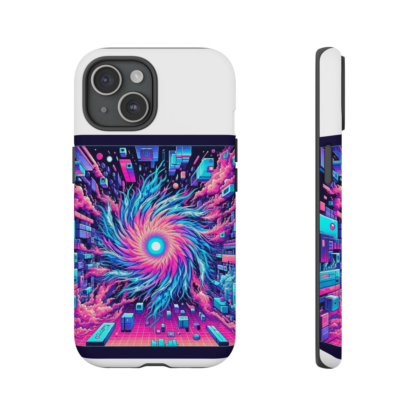 grass level 9000 protective phone case with 3d wrap design, uv protected and shock absorbent, fun retro style for anime lovers, ideal gift for tech enthusiasts
