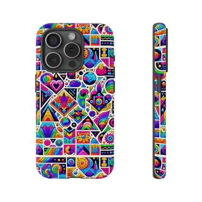Pattern Image 4 Vibrant Anime Retro Shockproof Phone Case for Men Women