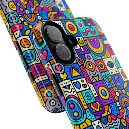 Pattern Image 8 Vibrant Anime Comic Style Phone Case for Smartphones Compatible with iPhone 13, 14, 15 & 16 – All Models Including Pro, Pro Max & Plus