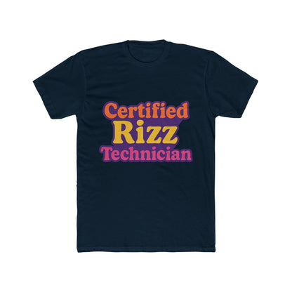 Certified Rizz Technician Unisex T-Shirt - Funny Meme Graphic Tee for Men & Women - Multicolor Design