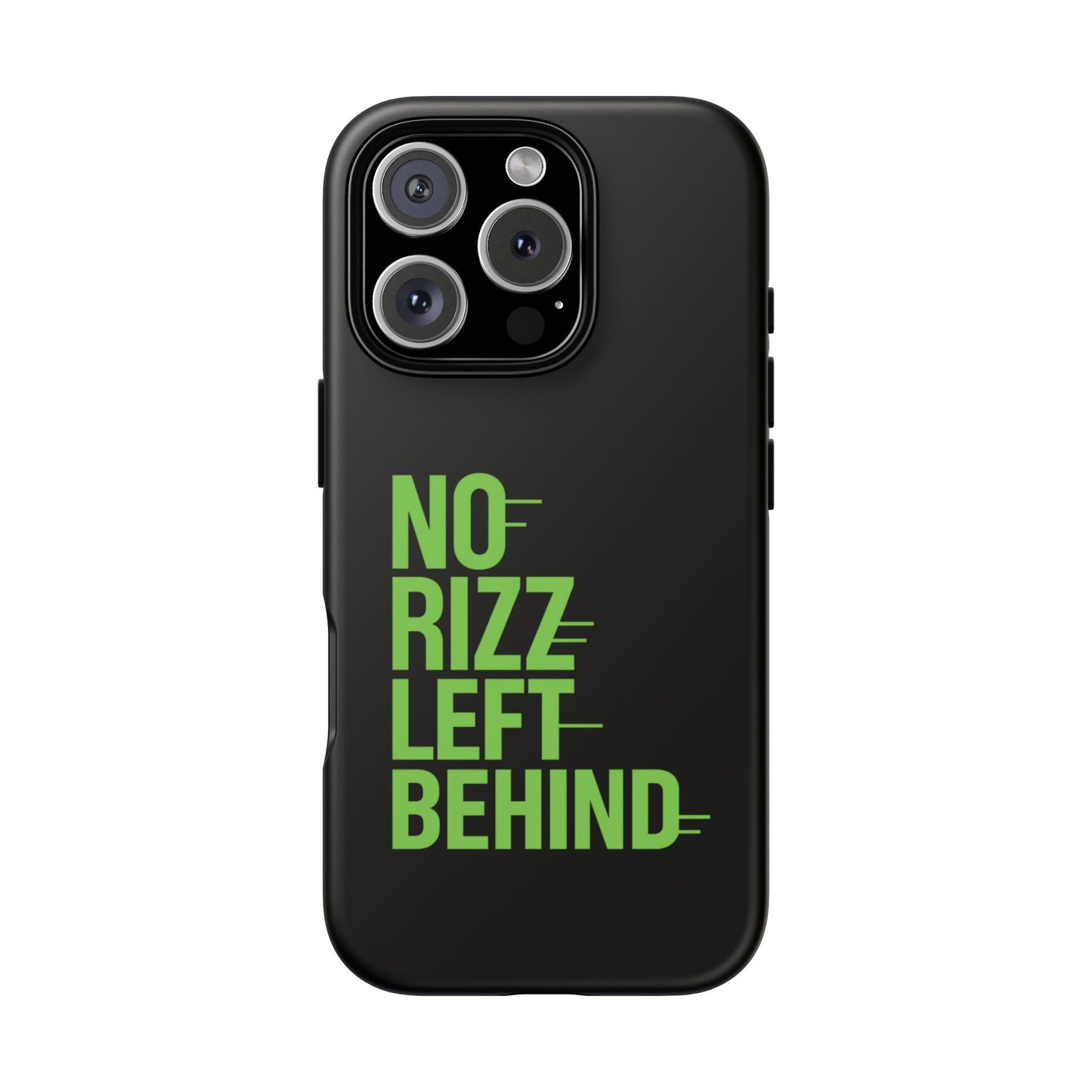 tough cases - no rizz left behind phone case for trendy protection