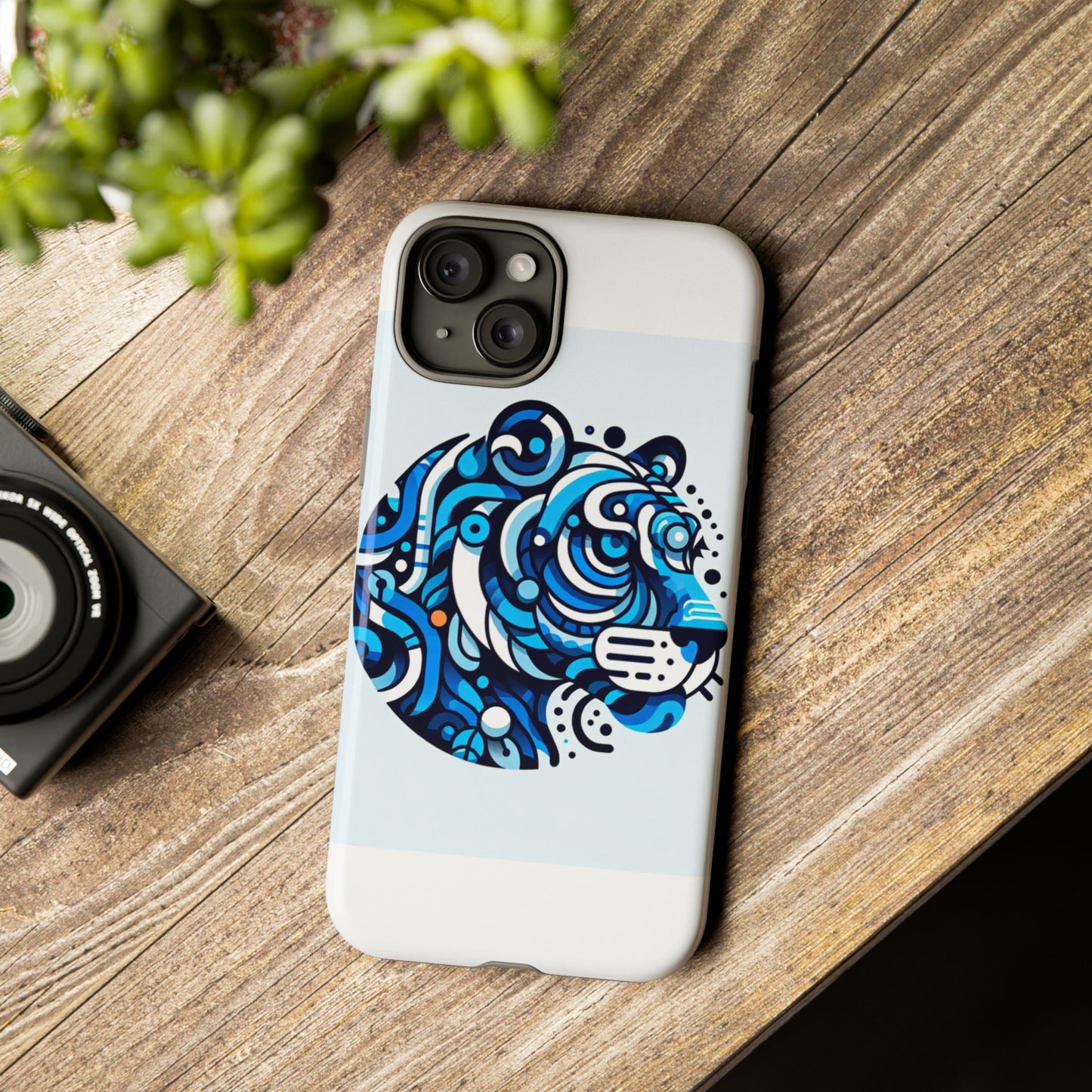 vibrant 3d wrap protective phone case with unique blue lion design for stylish expression and fun accessories compatible with iphone 13, 14, 15 & 16 – all models including pro, pro max & plus