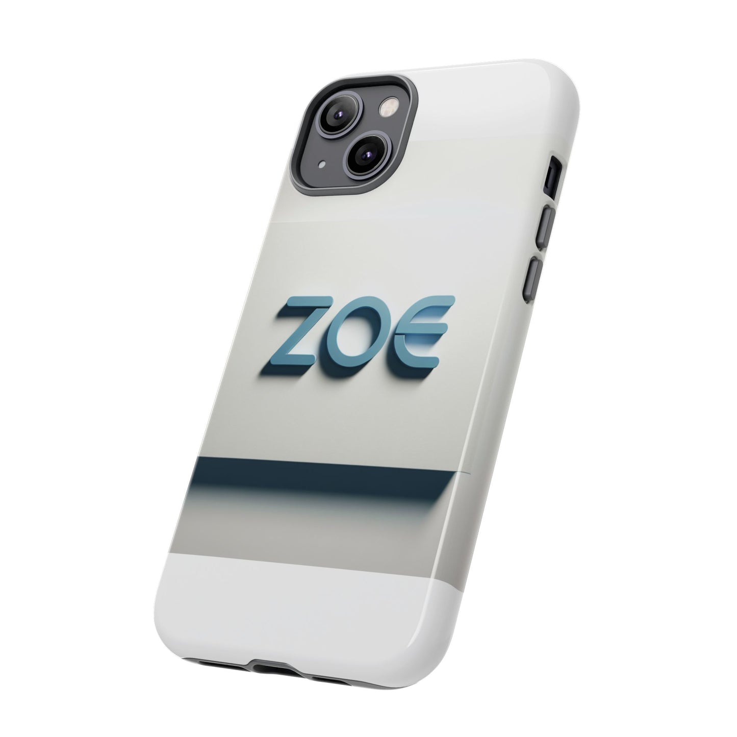 vibrant 3d lettering phone case in blue design for stylish protection compatible with iphone 13, 14, 15 & 16 – all models including pro, pro max & plus