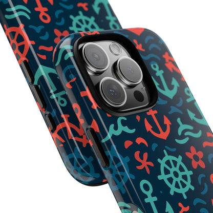 Vibrant Nautical Multicolour 3D Wrap Protective Phone Case with Retro Design for Men and Women Stylish Accessory Compatible with iPhone 13, 14, 15 & 16 – All Models Including Pro, Pro Max & Plus