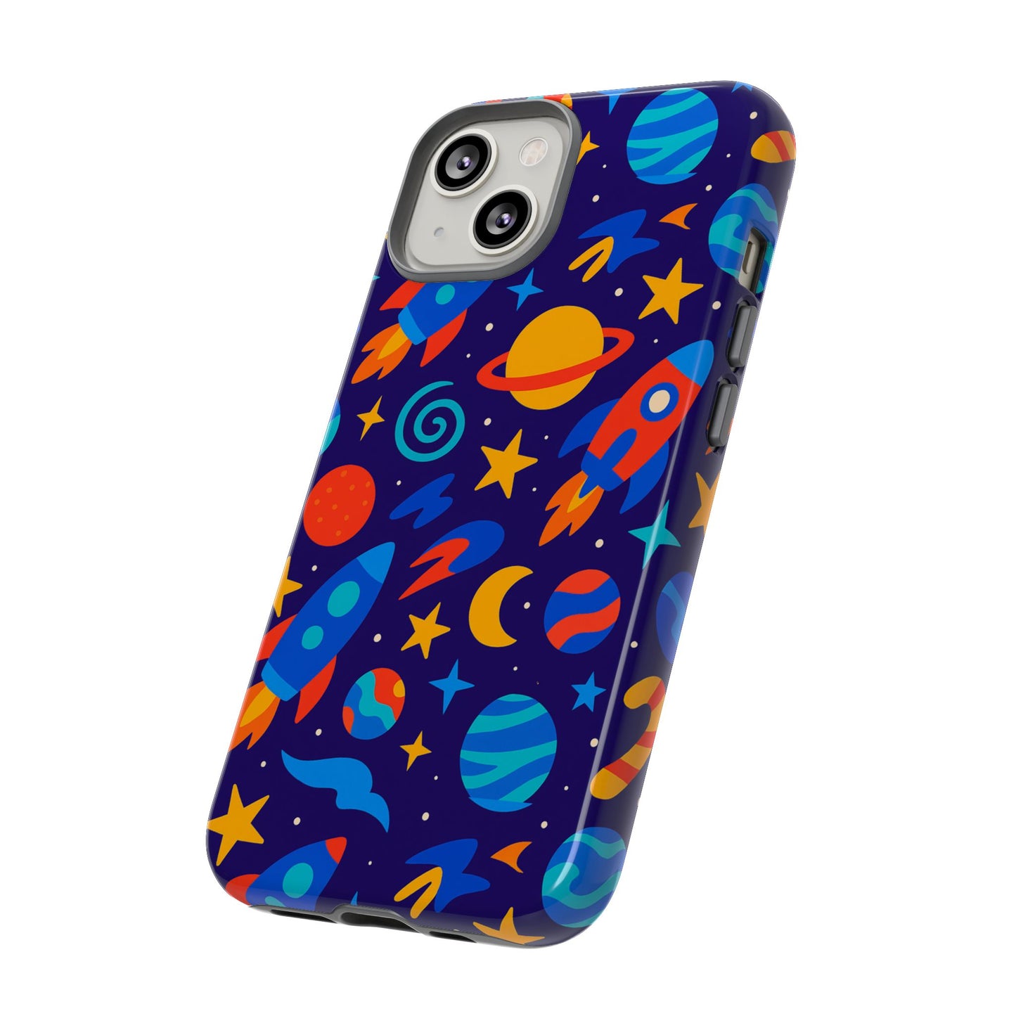 vibrant space theme protective phone case with 3d wrap design for unique expression compatible with iphone 13, 14, 15 & 16 – all models including pro, pro max & plus
