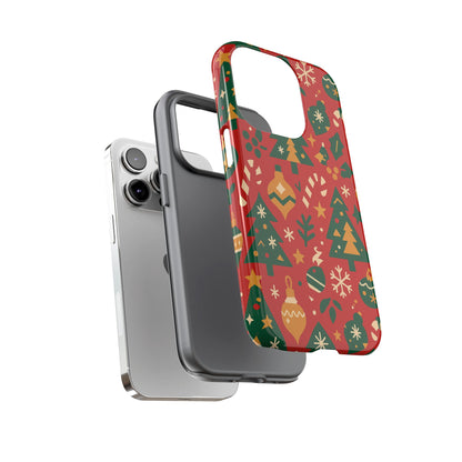Multicolor 3D Wrap Protective Phone Case with Festive Holiday Design – Fun Retro Style for Smartphone Protection Compatible with iPhone 13, 14, 15 & 16 – all models including Pro, Pro Max & Plus