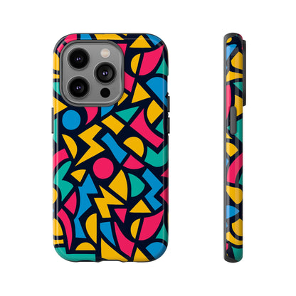 Vibrant Retro Aesthetic Phone Case – Stylish Protection in Multicolour Design – Compatible with iPhone 13, 14, 15 & 16 – All Models Including Pro, Pro Max & Plus