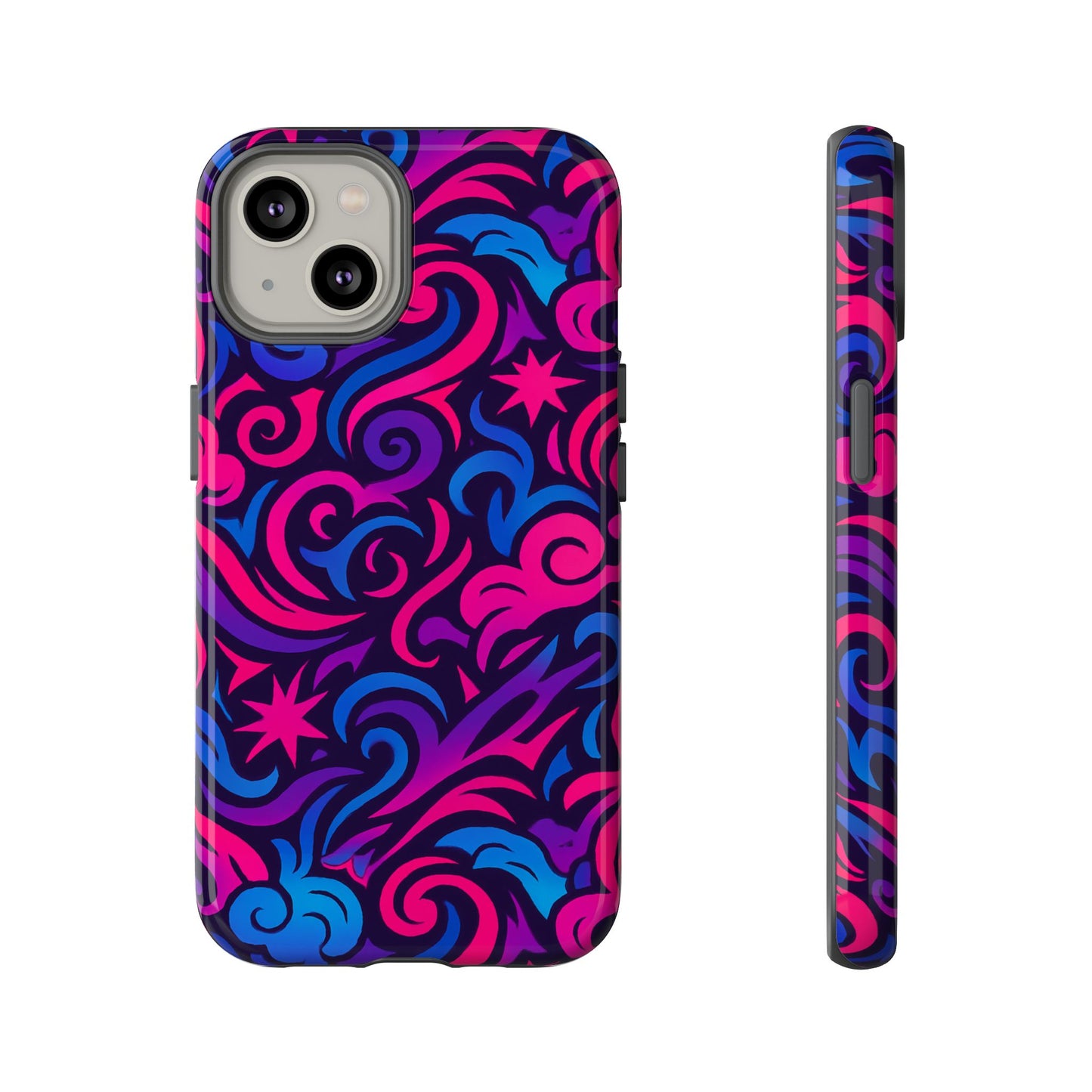 vibrant 3d abstract swirl phone case for creative individuals – stylish protection for smartphones compatible with iphone 13, 14, 15 & 16 – all models including pro, pro max & plus