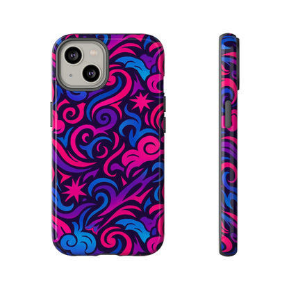 Vibrant 3D Abstract Swirl Phone Case for Creative Individuals – Stylish Protection for Smartphones Compatible with iPhone 13, 14, 15 & 16 – all models including Pro, Pro Max & Plus