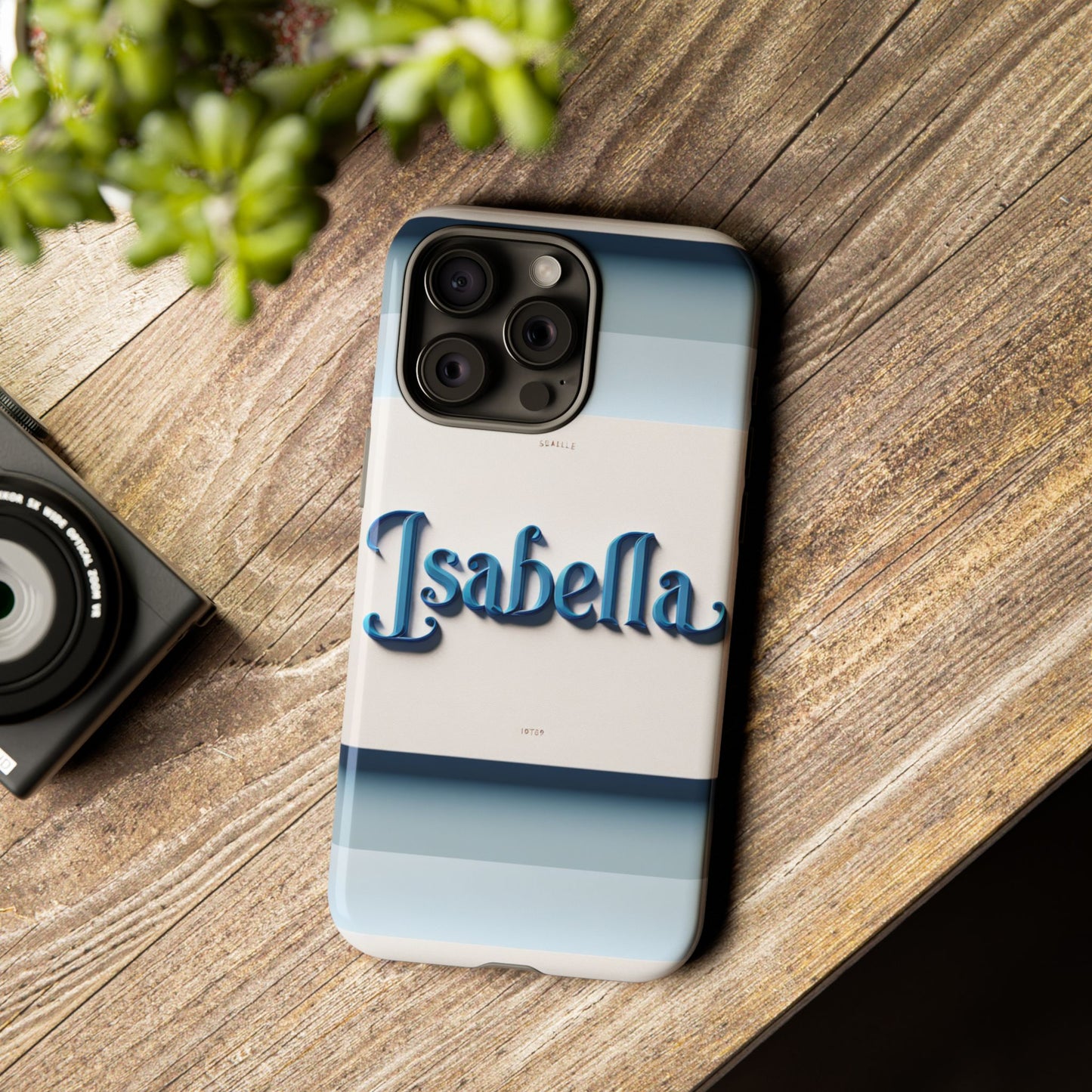 name isabella blue phone case with 3d wrap and vibrant anime inspired design for stylish protection and personalised smartphone accessory