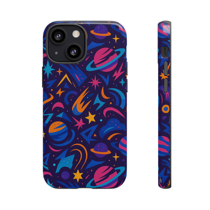 Multicolour 3D Wrap Protective Phone Case with Space Theme for Men and Women – Stylish Protection Accessory Compatible with iPhone 13, 14, 15 & 16 – All Models Including Pro, Pro Max & Plus