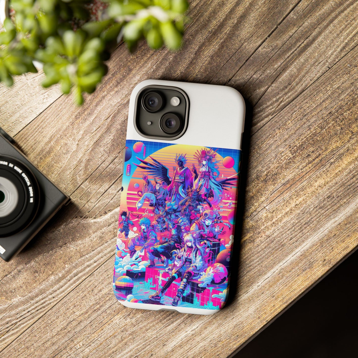 zero npc energy vibrant 3d protective phone case for anime lovers