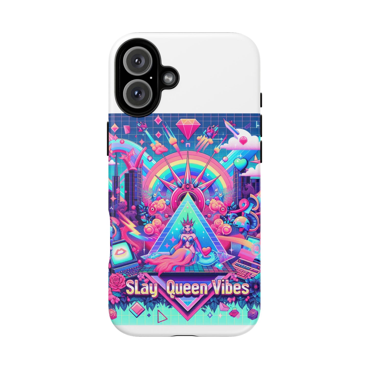 slay queen vibes 3d wrap protective phone case for women