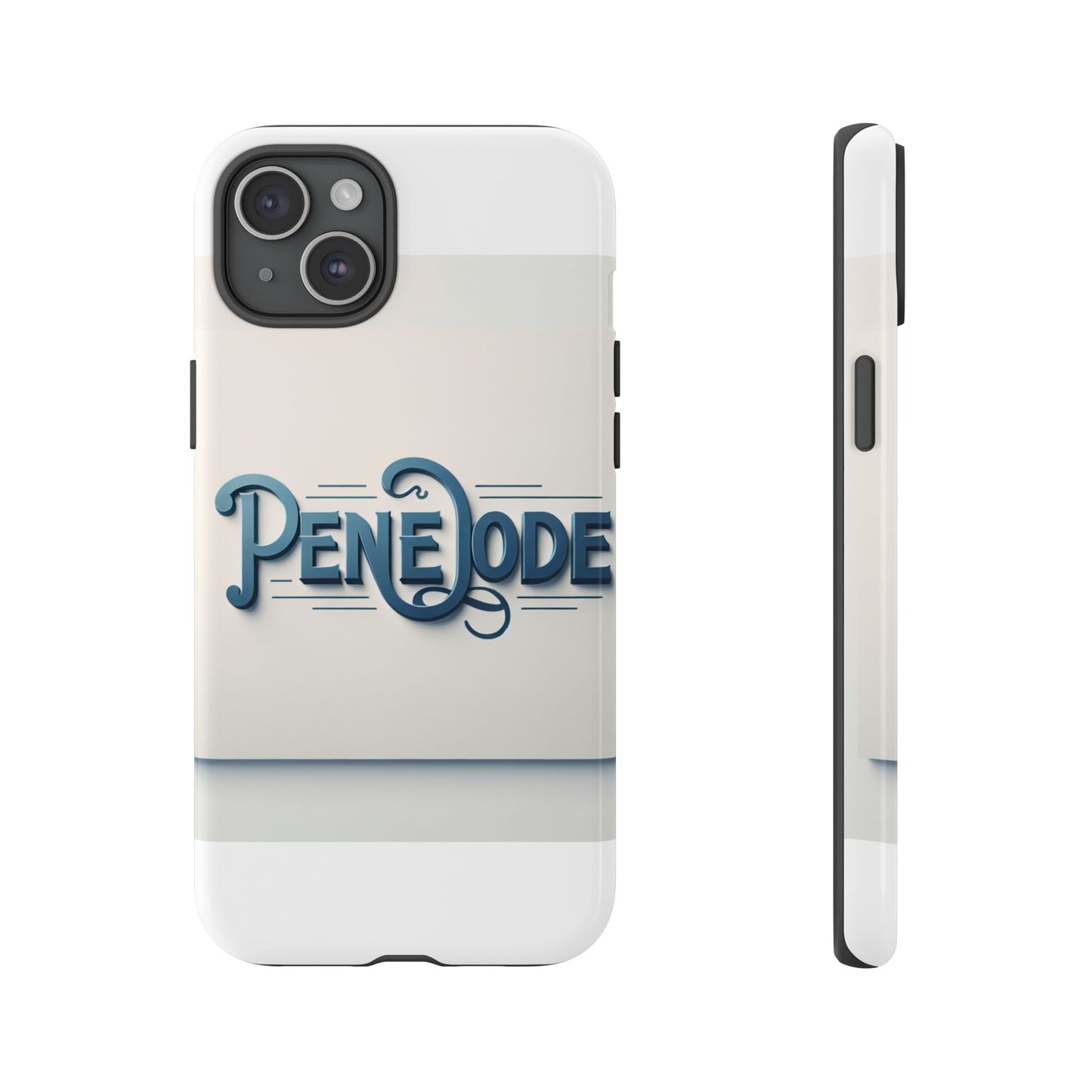 elegant blue typography phone case stylish accessory for self-expression compatible with iphone 13, 14, 15 & 16 – all models including pro, pro max & plus