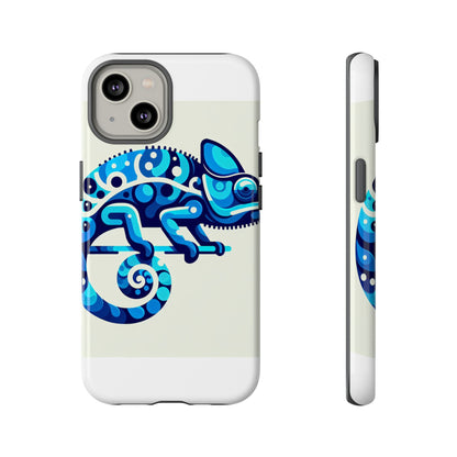 Vibrant 3D Chameleon Phone Case for Stylish Protection with Unique Blue Animal Design Compatible with iPhone 13, 14, 15 & 16 – All Models Including Pro, Pro Max & Plus