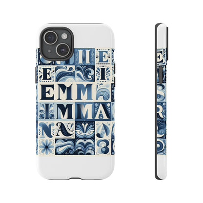 Vibrant 3D Alphabet Design Protective Phone Case in Blue for Stylish Smartphone Accessories Compatible with iPhone 13, 14, 15 & 16 – all models including Pro, Pro Max & Plus