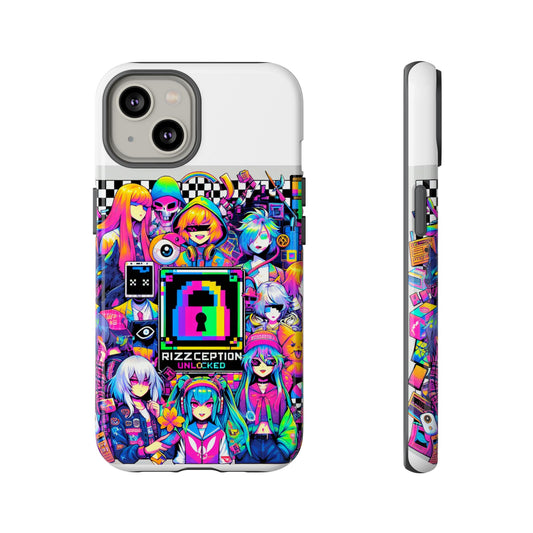 Rizzception Unlocked 3D Wrap Protective Phone Case for Anime Lovers, Durable Silicone Liner, UV Protected, Stylish Accessories for Smartphones