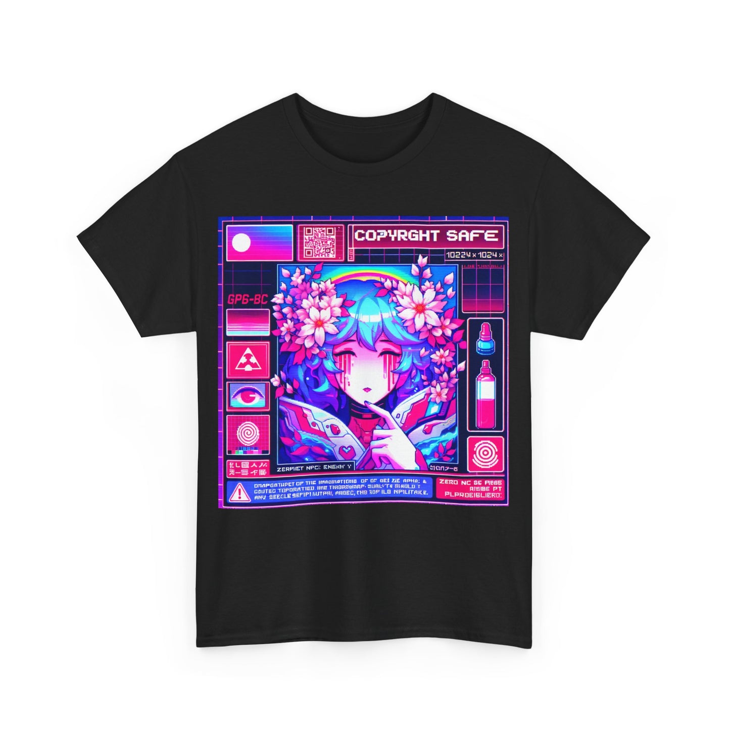 copyright safe unisex heavy cotton tee - retro aesthetic graphic t-shirt