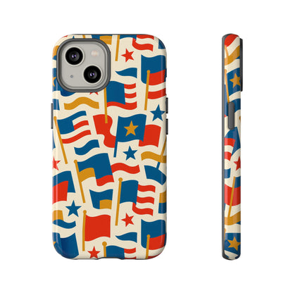 Multicolour Flag Print Protective Phone Case – Stylish Durable Design for Unique Self-Expression Compatible with iPhone 13, 14, 15 & 16 – all models including Pro, Pro Max & Plus