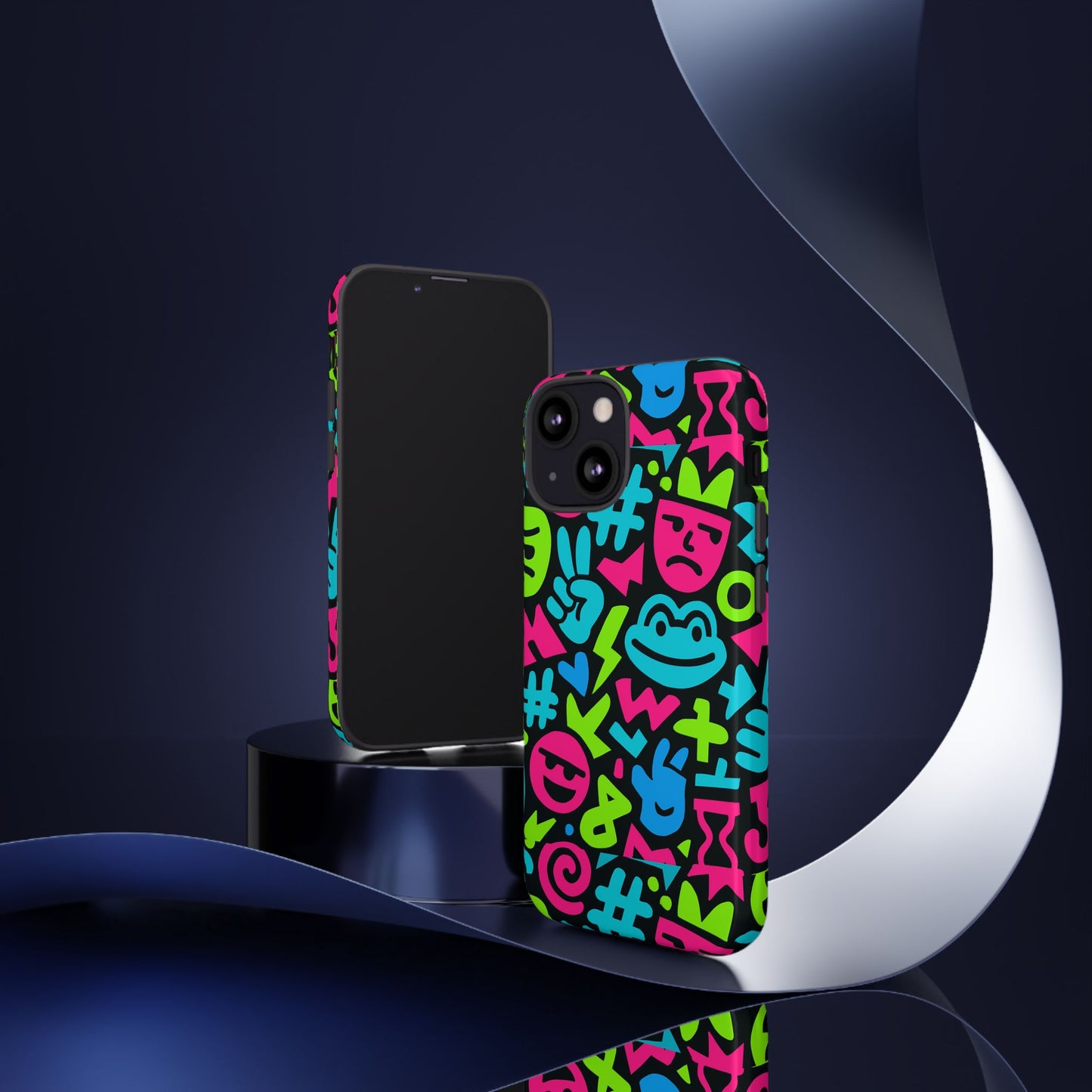 vibrant emoji pattern protective phone case colourful 3d design stylish protection for unisex smartphones compatible with iphone 13, 14, 15 & 16 – all models including pro, pro max & plus