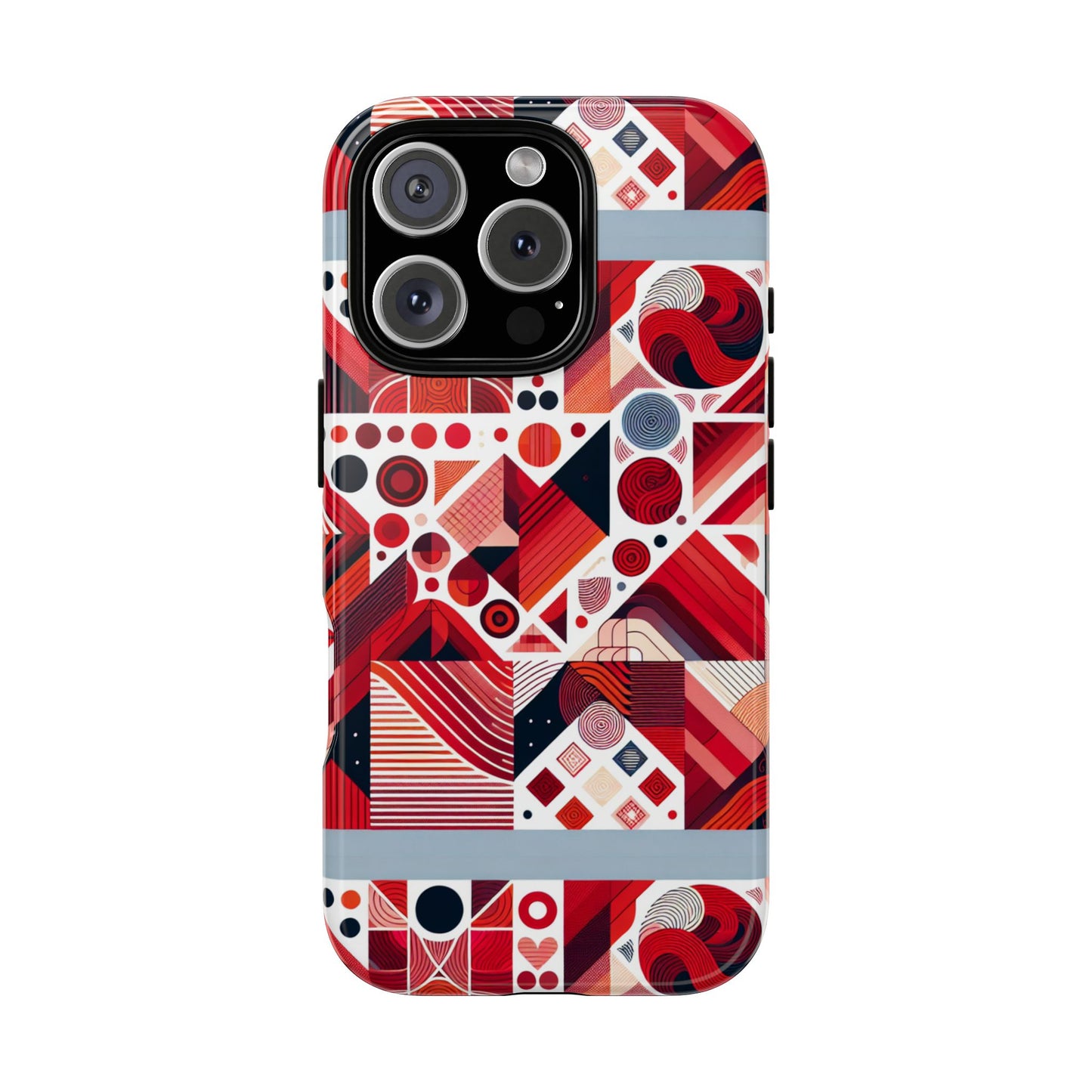 pattern image 8 vibrant shockproof phone case for kids and teens with abstract geometric design compatible with iphone 13, 14, 15 & 16 – all models including pro, pro max & plus
