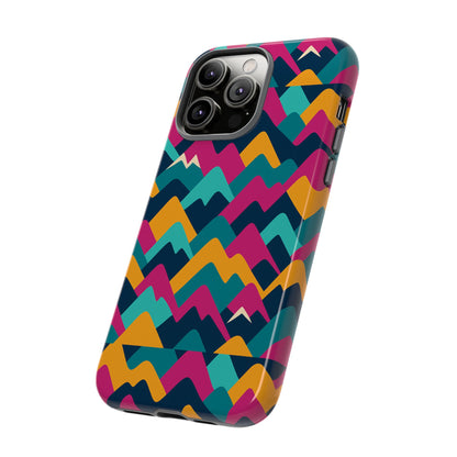 Vibrant 3D Geometric Protective Phone Case for Unisex, Stylish Smartphone Accessory with Playful Design, Compatible with iPhone 13, 14, 15 & 16 – all models including Pro, Pro Max & Plus
