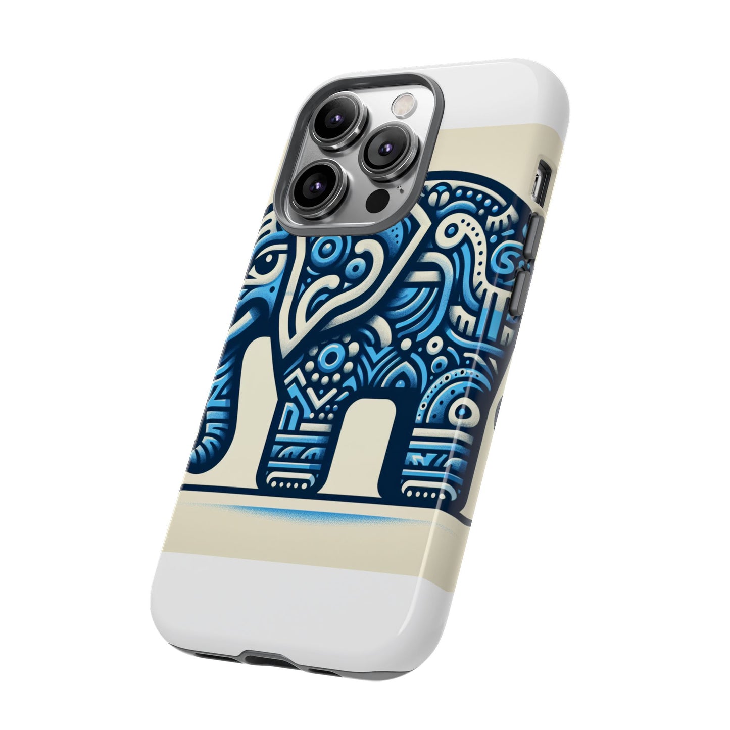 vibrant 3d elephant design phone case for stylish protection and unique aesthetic compatible with iphone 13, 14, 15 & 16 – all models including pro, pro max & plus