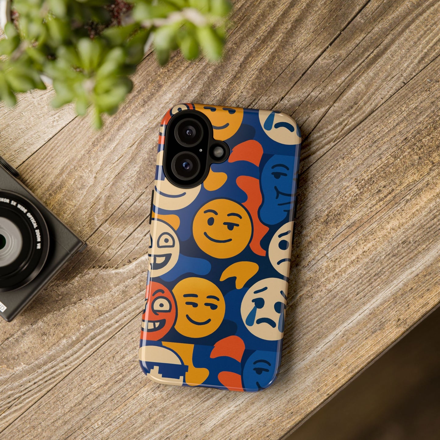 vibrant 3d emoji protective phone case for daily use – bold design for stylish expression – compatible with iphone 13, 14, 15 & 16 – all models including pro, pro max & plus