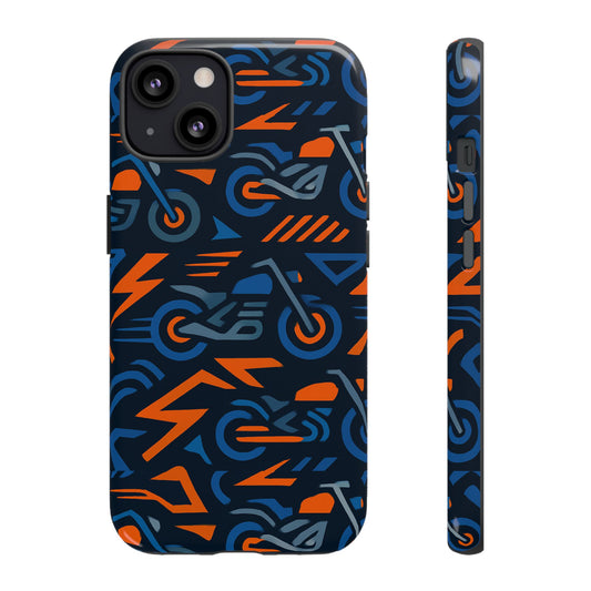 Multicolour 3D Wrap Motorcycle Protective Phone Case – Vibrant Design for Stylish Protection Compatible with iPhone 13, 14, 15 & 16 – all models including Pro, Pro Max & Plus