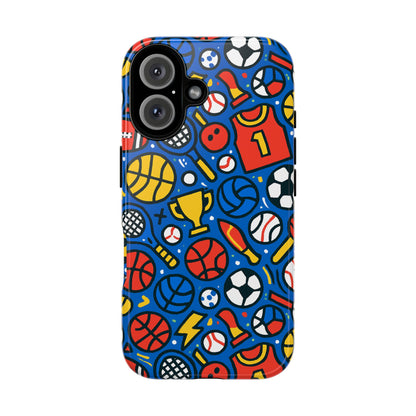 Vibrant Sports-Themed Protective Phone Case with 3D Design for Unique Style – Compatible with iPhone 13, 14, 15 & 16 – All Models Including Pro, Pro Max & Plus