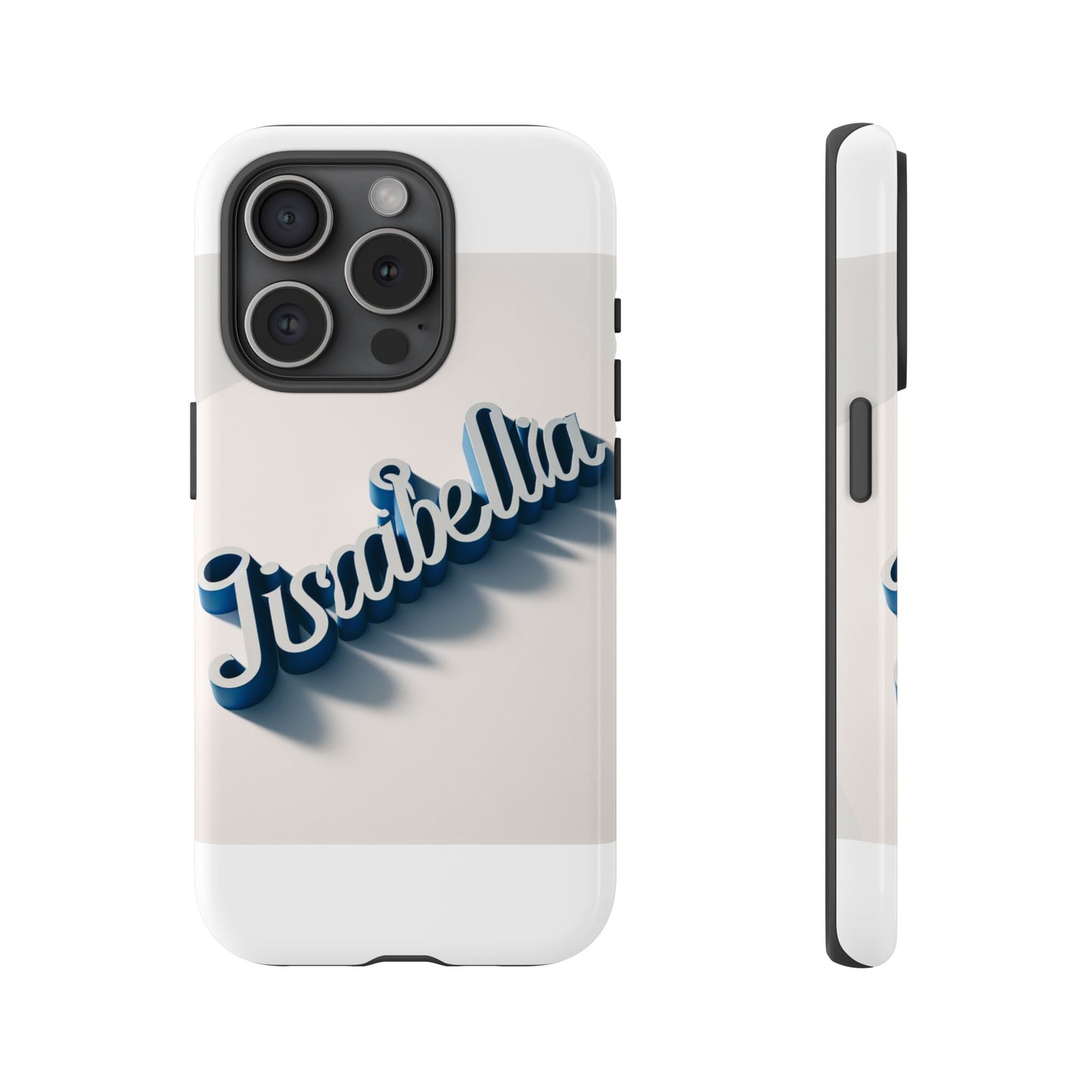 vibrant 3d alphabet design protective phone case in blue for unique style and self-expression compatible with iphone 13, 14, 15 & 16 – all models including pro, pro max & plus