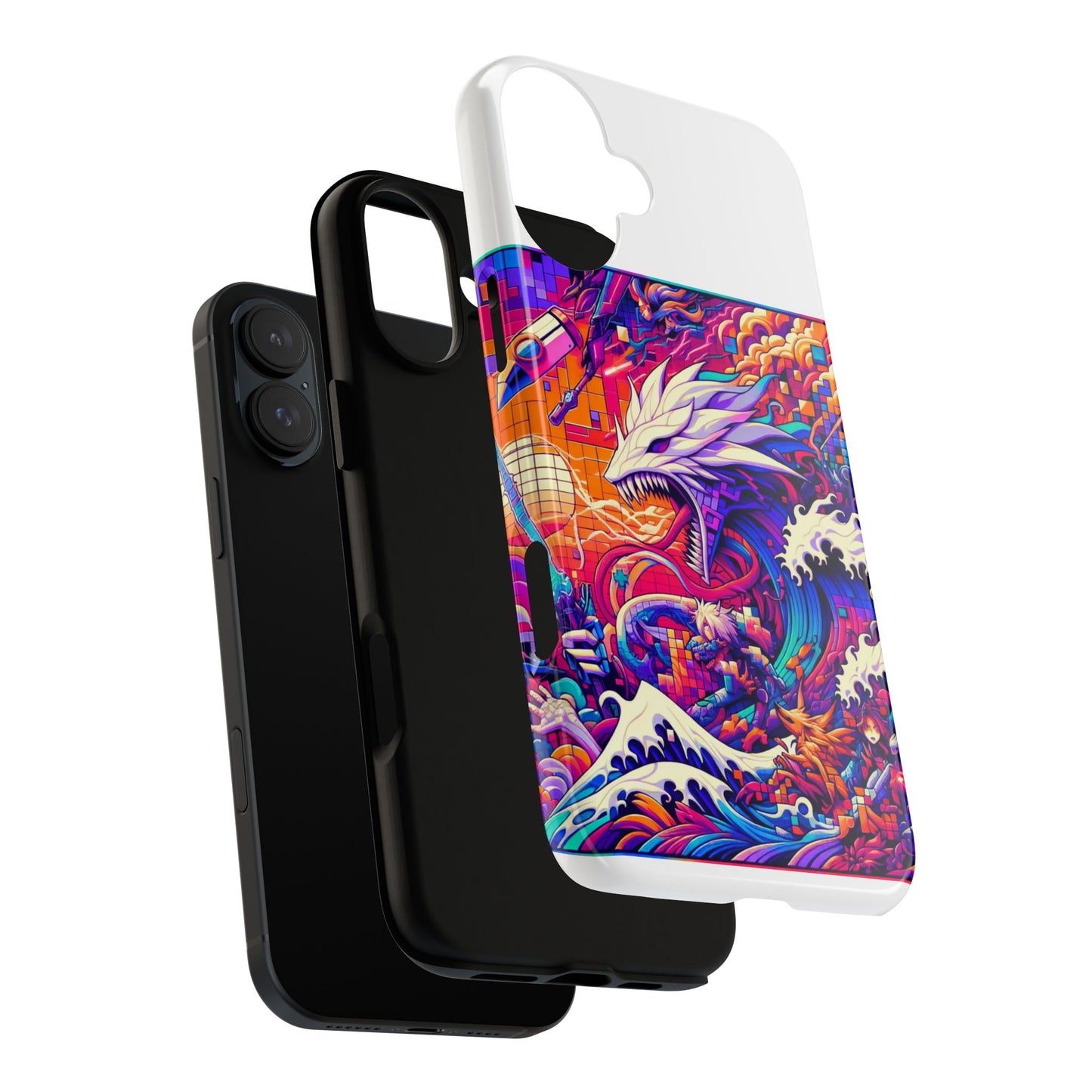 whopper whopper sigma stopper protective phone case 3d wrap, durable shock absorption, uv protection, stylish anime design for men and women