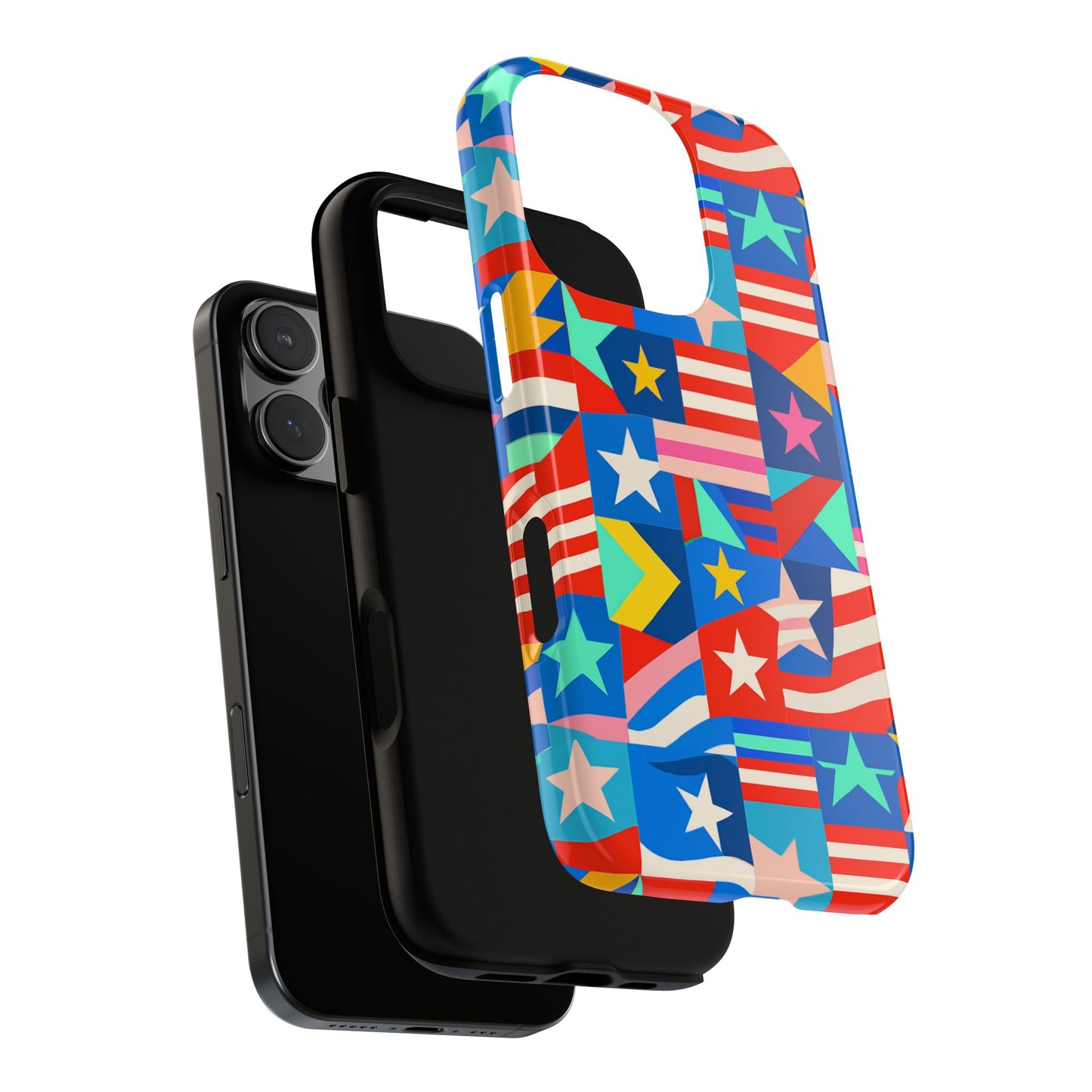 vibrant multicolour 3d wrap protective phone case – stylish accessory for unique expression compatible with iphone 13, 14, 15 & 16 – all models including pro, pro max & plus