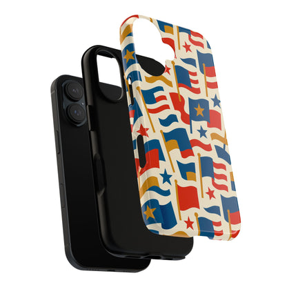 Multicolour Flag Print Protective Phone Case – Stylish Durable Design for Unique Self-Expression Compatible with iPhone 13, 14, 15 & 16 – all models including Pro, Pro Max & Plus
