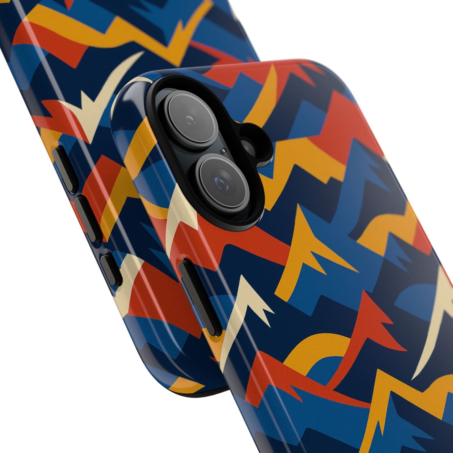vibrant 3d mountain design protective phone case for unique accessory lovers compatible with iphone 13, 14, 15 & 16 – all models including pro, pro max & plus